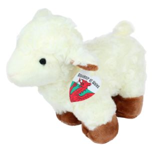 Soft Plush White Sheep Toy (21cm)
