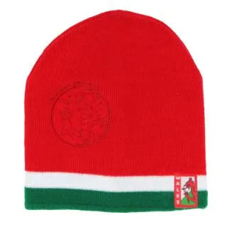 Red Knitted Welsh Dragon Wales Beanie Hat