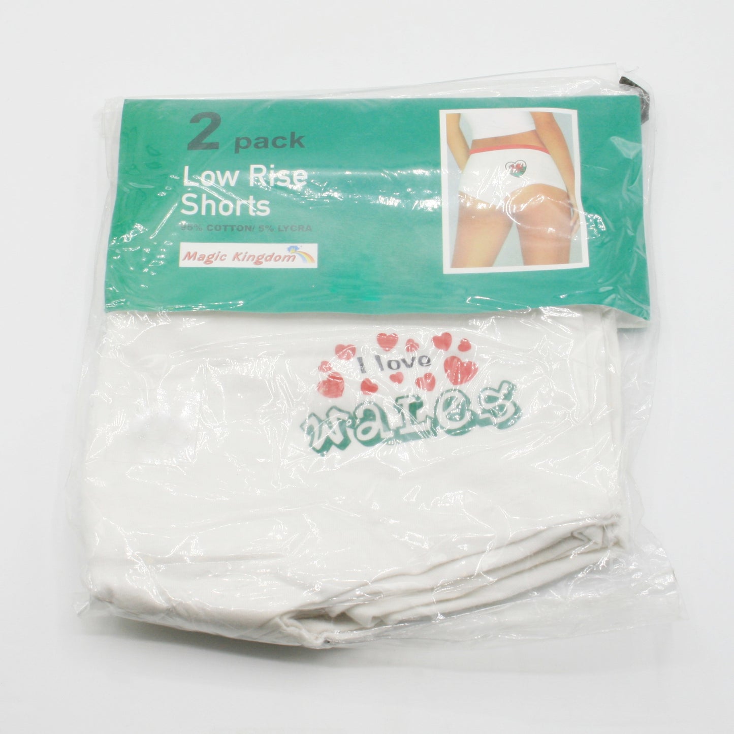 Womens Low Rise Shorts (2PK)