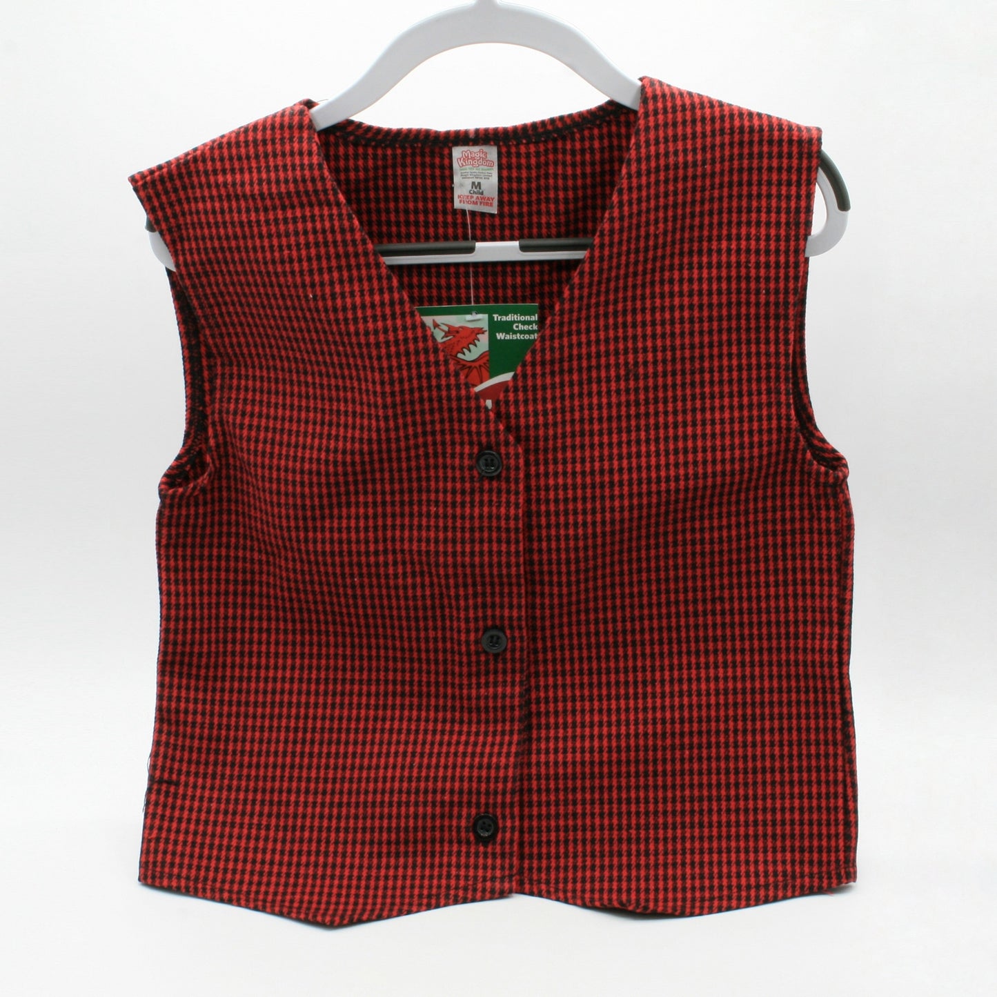 Welsh Children's Check Waistcoat