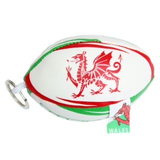 Wales Rugby Ball Keyring