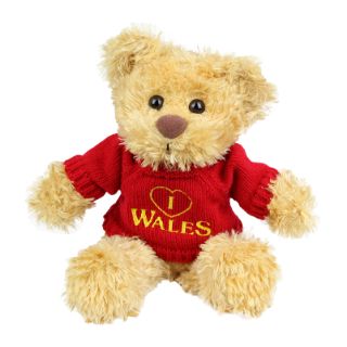 I Love Wales Jumper Teddy Bear