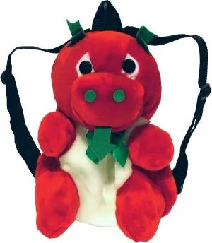 Plush Red Dragon Backpack