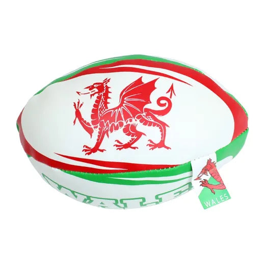 Small Soft Leatherette Wales Rugby Ball